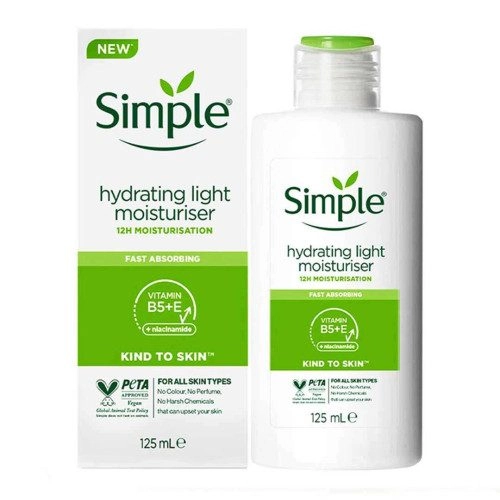 کرم آبرسان سیمپل مدل لایت | Simple Light Hydrating Moisturiser | حجم 125 میل | مناسب انواع پوست اصل از گلاموناشاپ با ضمانت اصالت کالا