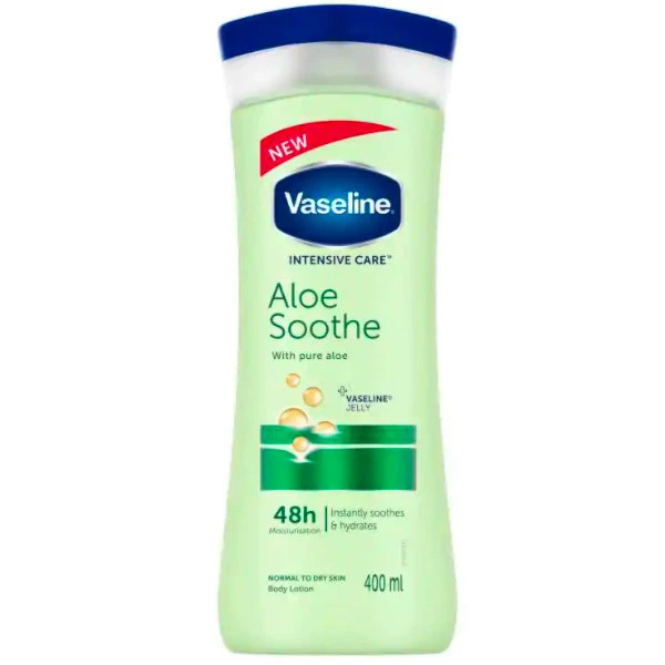 لوسیون بدن آلوئه ورا وازلین | مرطوبکننده و تسکیندهنده پوست | اصل از گلاموناشاپ