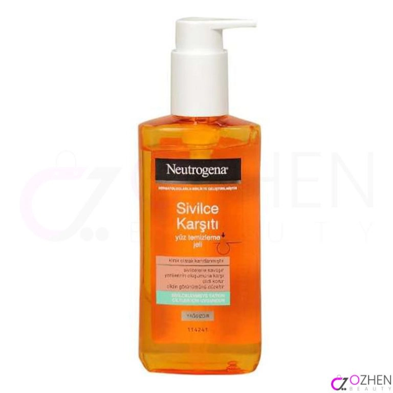 ژل شستشوی ضد جوش صورت نوتروژینا مدل Sivilce Karsiti Neutrogena حجم 200 میل | پاکسازی عمقی و کنترل چربی | اصل از گلاموناشاپ