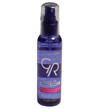 اسپری تثبیت کننده آرایش گلدن رز حجم 120 میل | فیکسکننده و افزایش ماندگاری آرایش | اصل از گلاموناشاپ