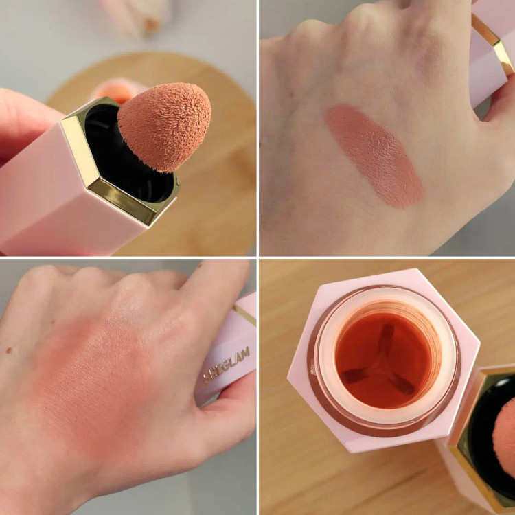 رژگونه مایع شیگلم رنگ Hush Hush حجم 5.2 میل | ماندگاری بالا و جلوهای طبیعی | اصل از گلاموناشاپ