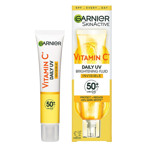 ضد آفتاب ویتامین C گارنیر با SPF50+ حجم 40 میل | محافظت قوی و روشنکننده پوست | اصل از گلاموناشاپ
