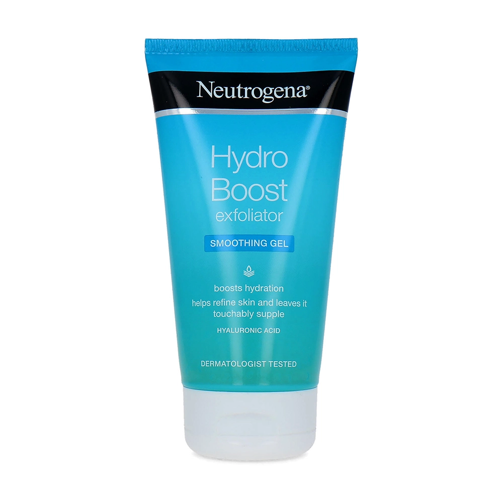 خرید ژل لایه بردار و صاف کننده پوست صورت نیتروژنا Neutrogena Hydro Boost Exfoliator Smoothing Gel حجم 150 میل اصل از گلاموناشاپ با ضمانت اصالت کالا