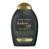 شامپو او جی ایکس OGX مدل Kukui Oil | ضد وز و گره مو | حجم 385 میلی لیتر | اصل از گلاموناشاپ