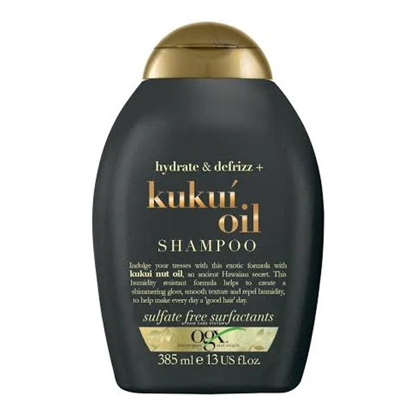 شامپو او جی ایکس OGX مدل Kukui Oil | ضد وز و گره مو | حجم 385 میلی لیتر | اصل از گلاموناشاپ