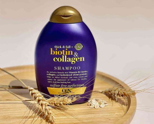 شامپو او جی ایکس OGX مدل Biotin & Collagen | حجمدهنده و تقویتکننده مو | حاوی بیوتین و کلاژن | اصل از گلاموناشاپ
