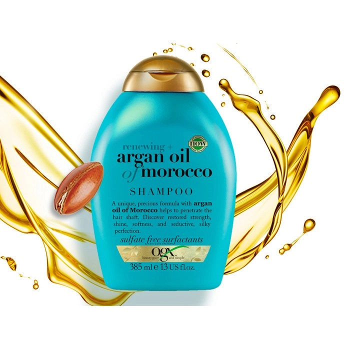 خرید شامپو Argan Oil of Morocco او جی ایکس OGX حجم 385 میلی لیتر اصل از گلاموناشاپ با ضمانت اصالت کالا