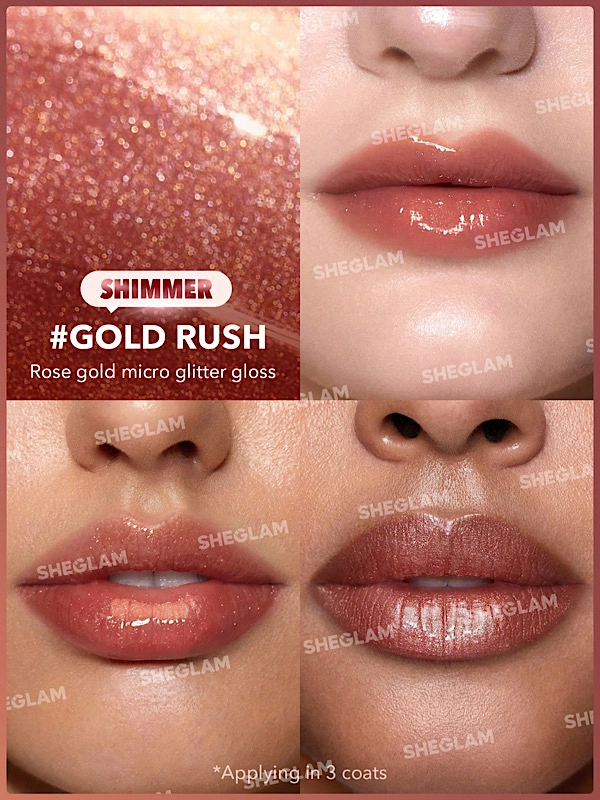 خرید حجم‌دهنده لب شیگلم Sheglam مدل Pout Perfect رنگ Golden Rush اصل از گلاموناشاپ با ضمانت اصالت کالا