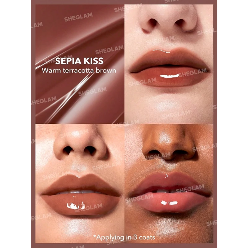 خرید حجم‌دهنده لب شیگلم Sheglam مدل Pout Perfect رنگ Sepia Kiss اصل از گلاموناشاپ با ضمانت اصالت کالا