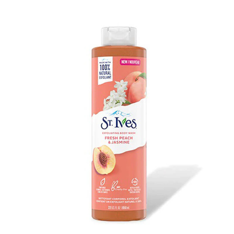 شامپو بدن سنت ایوز St. Ives مدل هلو و گل یاس | آبرسان و لطافتبخش پوست | حجم 650 میل | اصل از گلاموناشاپ با ضمانت اصالت کالا