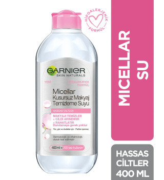 میسلار واتر گارنیر Garnier مخصوص پوستهای خشک و حساس | پاککننده ملایم آرایش و آلودگی | حجم 400 میل | اصل از گلاموناشاپ با ضمانت اصالت کالا