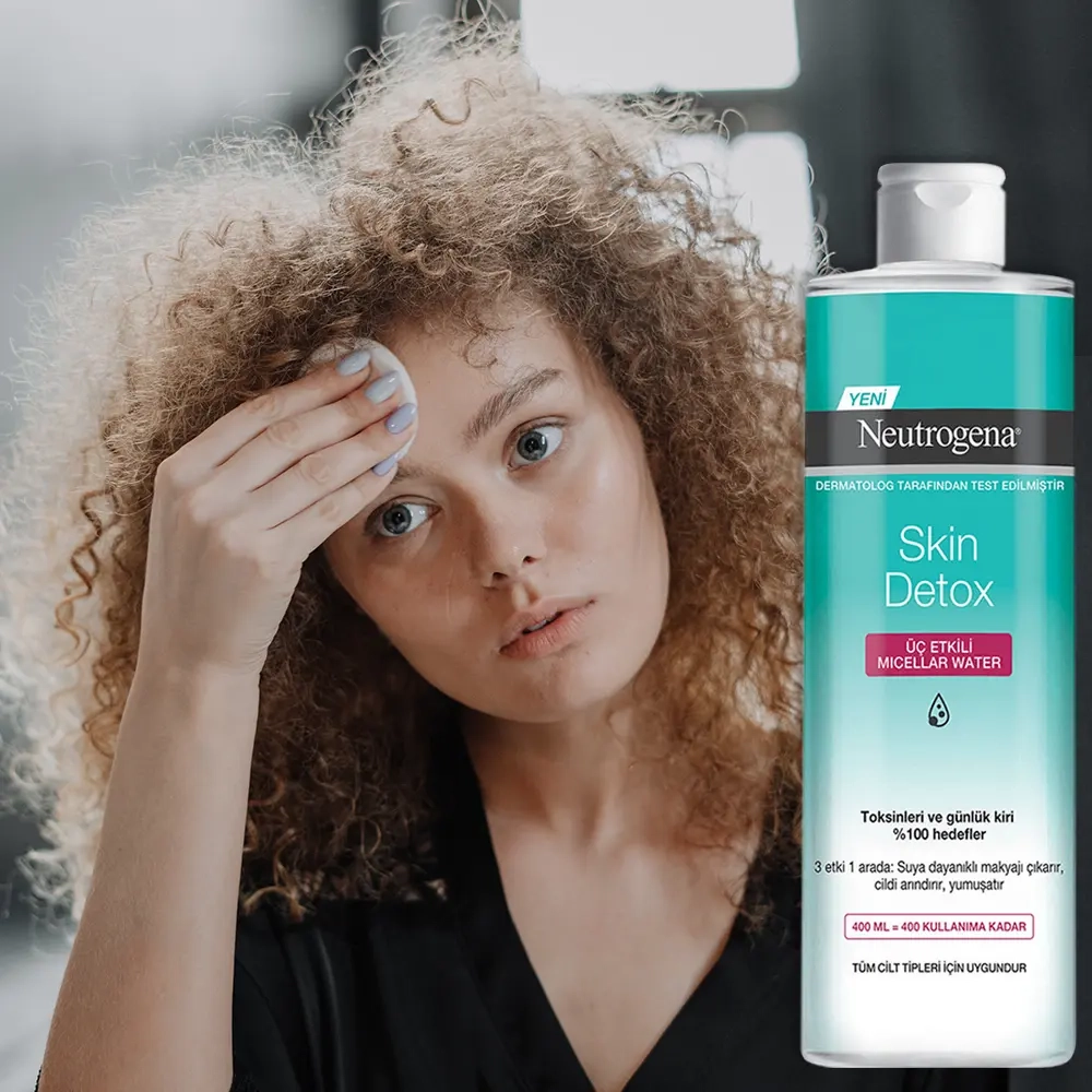 پاککننده میسلار واتر نوتروژینا مدل Skin Detox | پاکسازی عمقی و سمزدایی پوست | مناسب انواع پوست | حجم 400 میل | اصل از گلاموناشاپ با ضمانت اصالت کالا