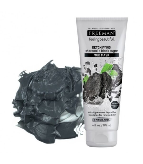 ماسک صورت فریمن مدل زغال و شکر سیاه | پاکسازی عمیق و لایهبرداری ملایم | حجم 175 میل | اصل از گلاموناشاپ با ضمانت اصالت کالا