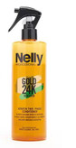 اسپری دو فاز ترمیمکننده و محافظ حرارت کراتین گلد نلی (NELLY) | آبرسان و تقویتکننده مو | حجم 400 میل | اصل از گلاموناشاپ با ضمانت اصالت کالا