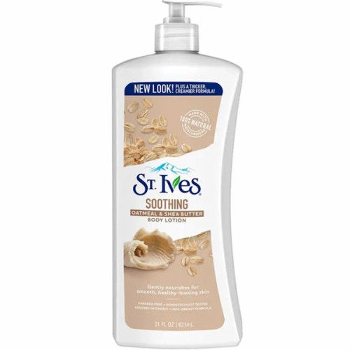 لوسیون بدن تسکیندهنده سنت ایوز (St. Ives) | حاوی عصاره جو دوسر و شی باتر حجم 621 میل اصل از گلاموناشاپ با ضمانت اصالت کالا