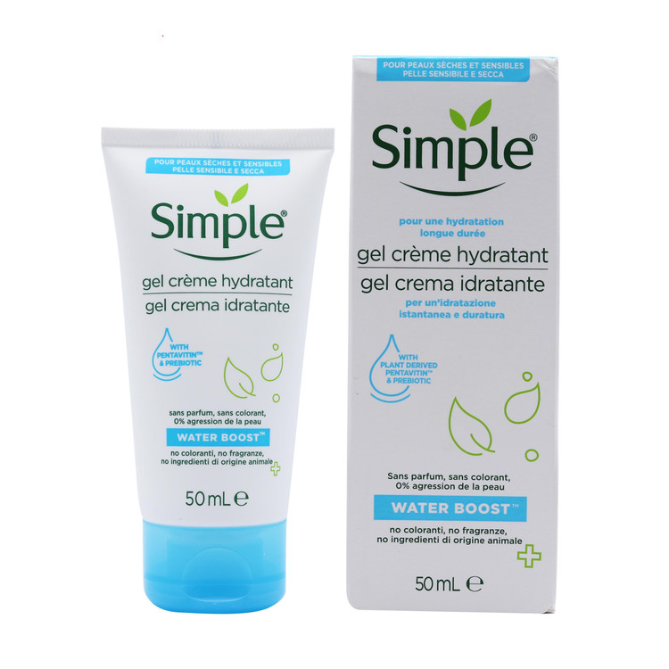 ژل کرم آبرسان و مرطوبکننده سیمپل | بافت سبک و جذب سریع | مناسب انواع پوست | حجم 50 میلیلیتر | اصل از گلاموناشاپ با ضمانت اصالت کالا