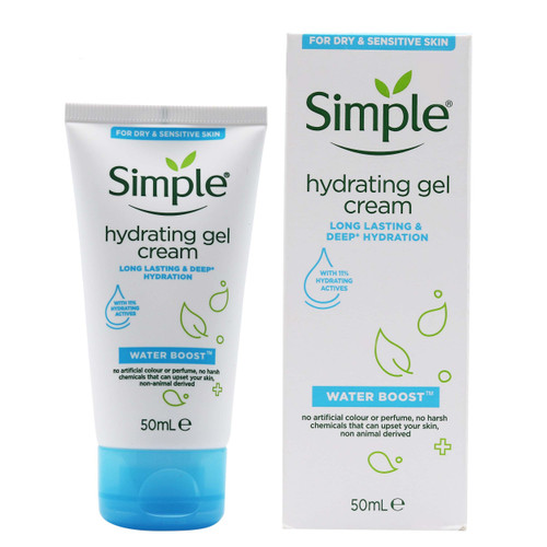 ژل کرم آبرسان و مرطوبکننده سیمپل | بافت سبک و جذب سریع | مناسب انواع پوست | حجم 50 میلیلیتر | اصل از گلاموناشاپ با ضمانت اصالت کالا