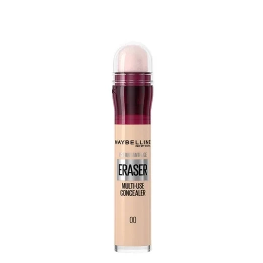 کانسیلر میبلین مدل Instant Anti-Age Eraser شماره 00 | پوشش‌دهی فوق‌العاده | کاهش تیرگی و چین‌وچروک | اصل از گلاموناشاپ با ضمانت اصالت کالا