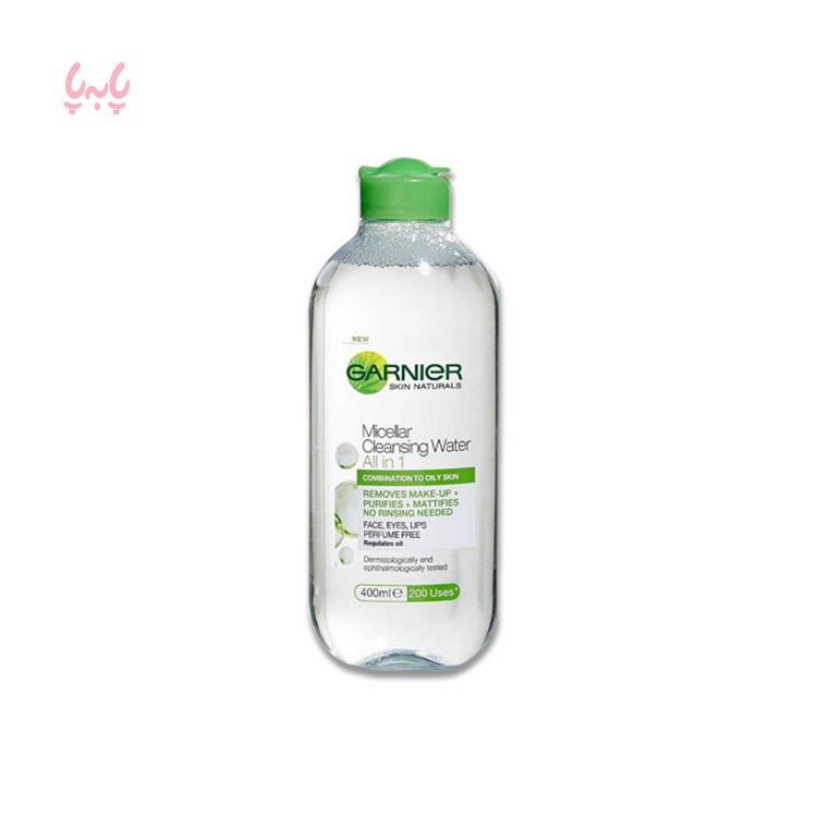 میسلار واتر گارنیر Garnier مخصوص پوست مختلط و حساس | پاککننده آرایش، آلودگی و چربی | حجم 400 میل | اصل از گلاموناشاپ با ضمانت اصالت کالا