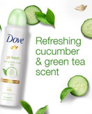 اسپری ضد تعریق داو با رایحه خیار و چای سبز زنانه | محافظت ۴۸ ساعته و حس طراوت | ۲۵۰ میلیلیتر | اصل از گلاموناشاپ