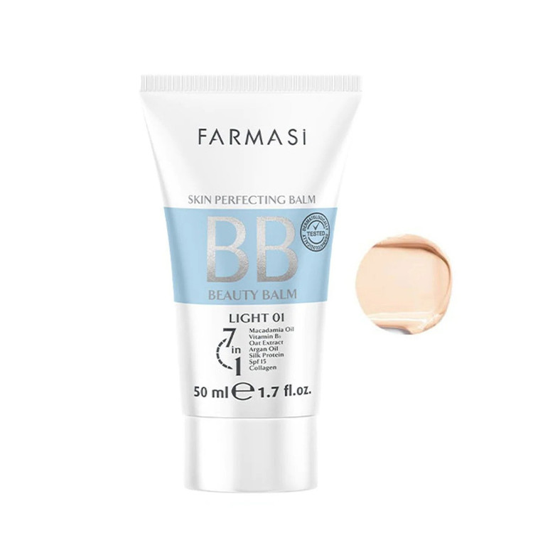 کرم پودر بیبی فارماسی مدل Light 01 حجم 50 میلی لیتر پوشش طبیعی و مراقبت از پوست | اصل از گلاموناشاپ