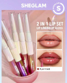 خط لب و لیپ گلاس دوطرفه شیگلم SHEGLAM رنگ Play Fair | رنگ ملایم و روزمره | خرید مطمئن از گلاموناشاپ