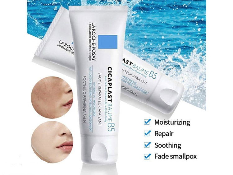 تصویر مقایسه قبل و بعد از مصرف روی پوست تحریکشده