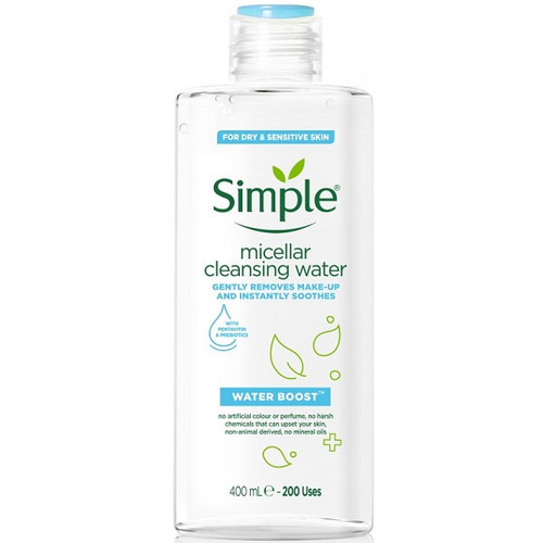 میسلار واتر Hydrating سیمپل ۴۰۰ میل – نمای بستهبندی