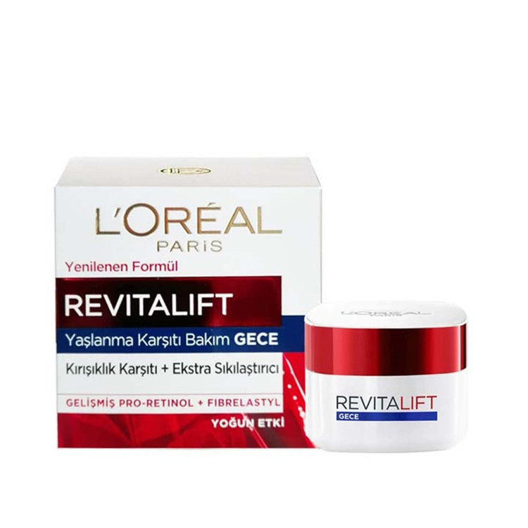 کرم شب Revitalift لورآل ۵۰ میل – نمای بستهبندی