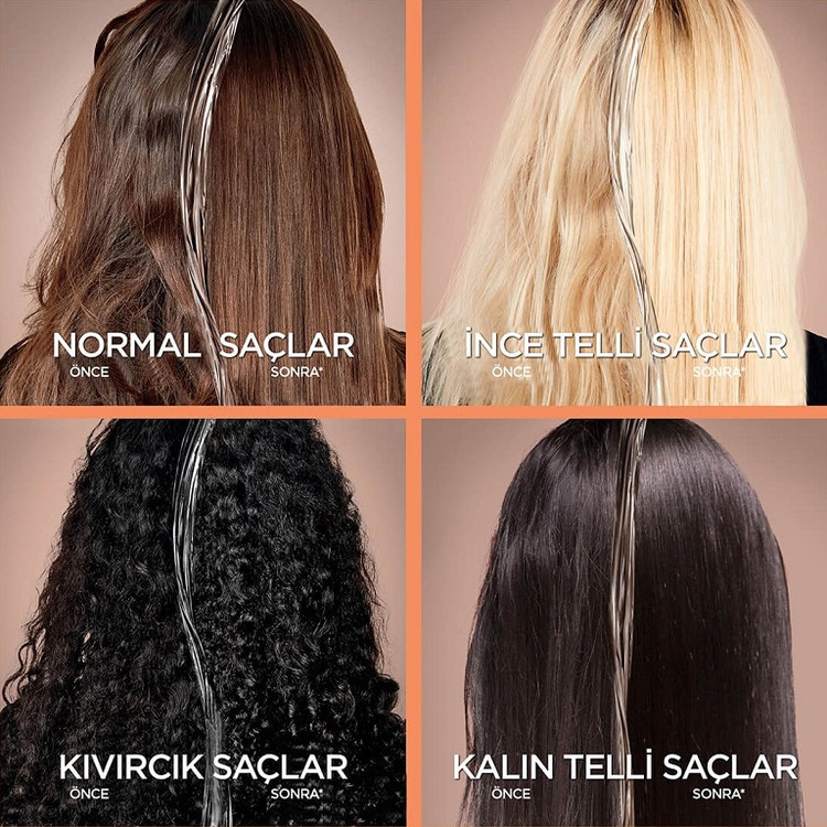 موهای صاف، درخشان و نرم پس از استفاده