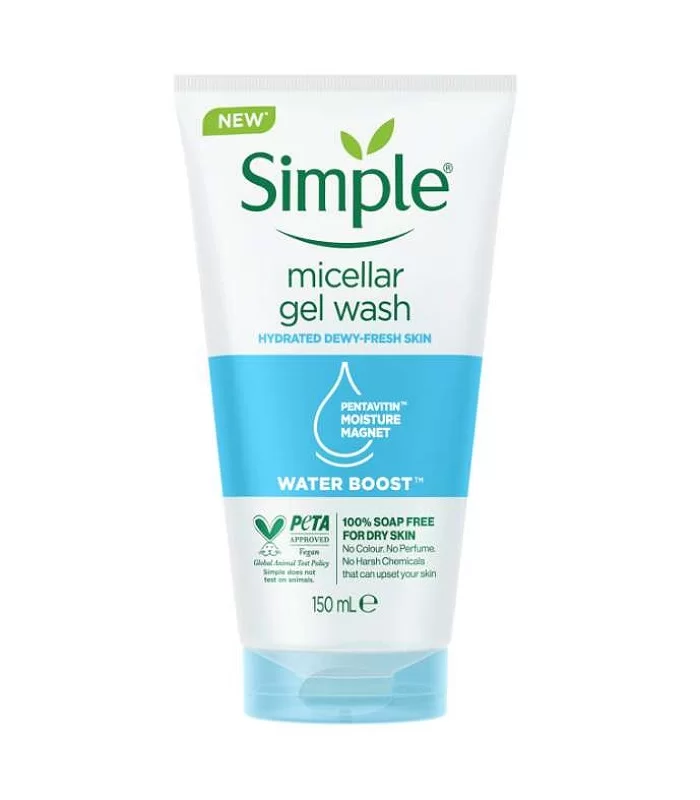 جزئیات بسته‌بندی ژل شوینده سیمپل 150 میل