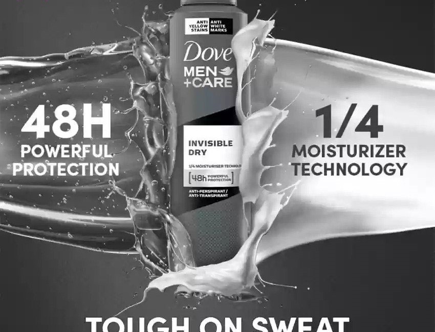 نمای نزدیک اسپری داو مردانه Invisible Dry