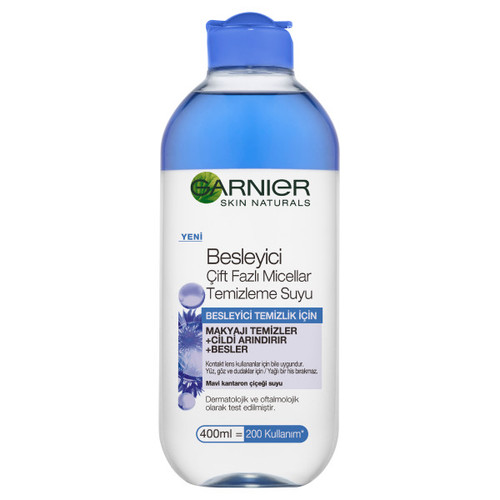 میسلار واتر دو فاز گارنیر مدل Besleyici Çift Fazlı حجم ۴۰۰ میل Garnier Besleyici Çift Fazlı Micellar Water