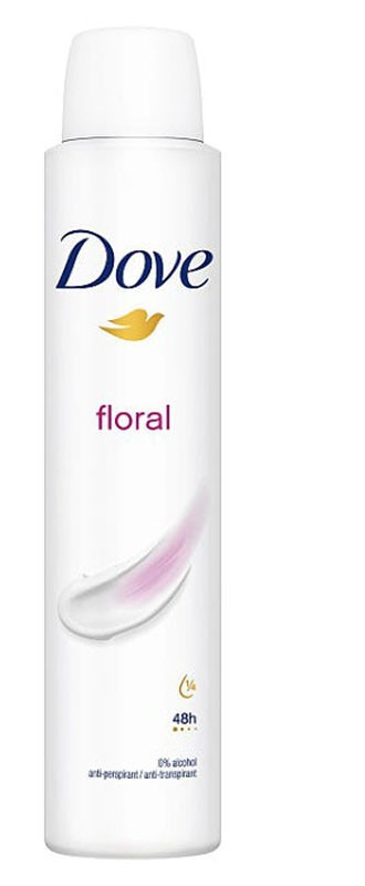 اسپری ضد تعریق زنانه داو مدل Floral | محافظت ۴۸ ساعته بدون ایجاد لک | حجم ۲۵۰ میلیلیتر