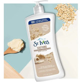 لوسیون بدن سنت ایوز St. Ives Oatmeal & Shea Butter | مرطوبکننده قوی و تسکیندهنده پوست خشک | حجم 621 میل | گلاموناشاپ