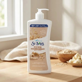 لوسیون بدن سنت ایوز St. Ives Oatmeal & Shea Butter | مرطوبکننده قوی و تسکیندهنده پوست خشک | حجم 621 میل | گلاموناشاپ