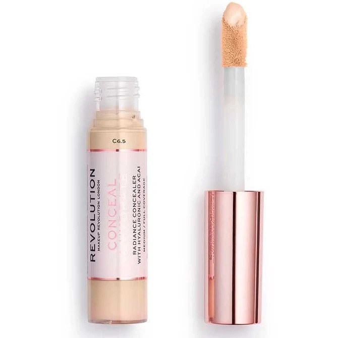 کانسیلر رولوشن مدل Revolution Conceal & Hydrate شماره C6 | کاور بالا، آبرسان و سبک اصل از گلاموناشاپ