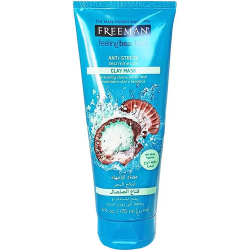 ماسک صورت خاک رسی فریمن مدل کانیهای دریایی | پاکسازی عمیق و سمزدایی پوست | حجم 175 میل | اصل از گلاموناشاپ با ضمانت اصالت کالا