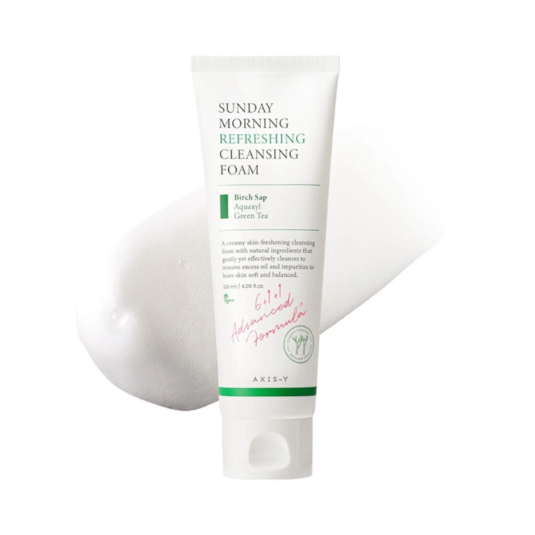 فوم شستشوی ملایم صورت اکسیس وای سان دی مورنینگ ۱۲۰ میل | AXIS-Y Sunday Morning Refreshing Cleansing Foam اصل از گلاموناشاپ