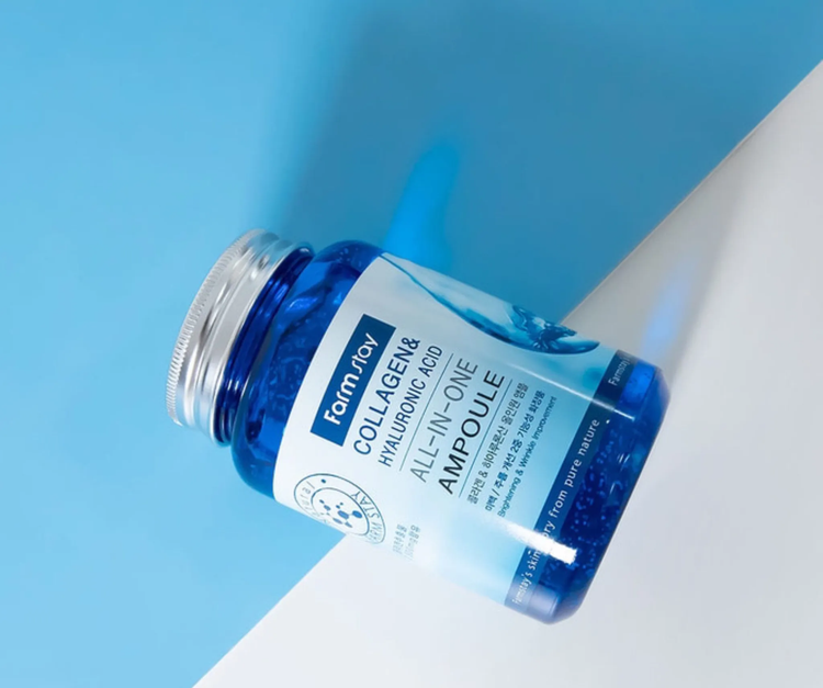 آمپول آبرسان کلاژن و هیالورونیک اسید فارم استی ۲۵۰ میلیلیتر | Farmstay Collagen & Hyaluronic Acid All-In-One Ampoule اصل از گلاموناشاپ