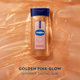 ژل روغن براقکننده بدن وازلین مدل Golden Hour Glow Vanilla Cocoa حجم ۲۰۰ میلیلیتر اصل | گلاموناشاپ