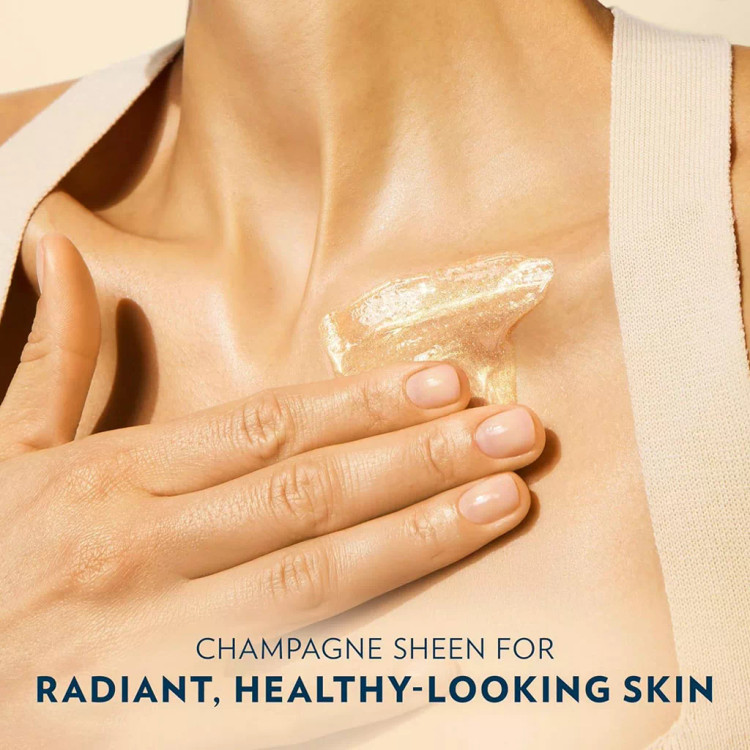 ژل روغن براقکننده بدن وازلین مدل Golden Hour Glow Vanilla Cocoa حجم ۲۰۰ میلیلیتر اصل | گلاموناشاپ
